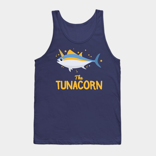 The Tunacorn | Cute Tuna | Funny Unicorn Tank Top by Fluffy-Vectors